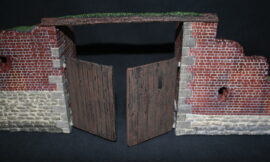 Britains Soldiers Stone Wall (3602)